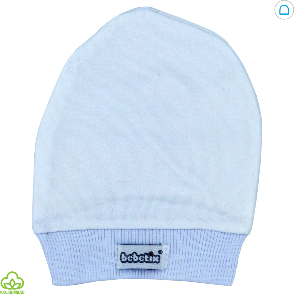 Caciulita bebelusi din bumbac, gri, 0-12 luni