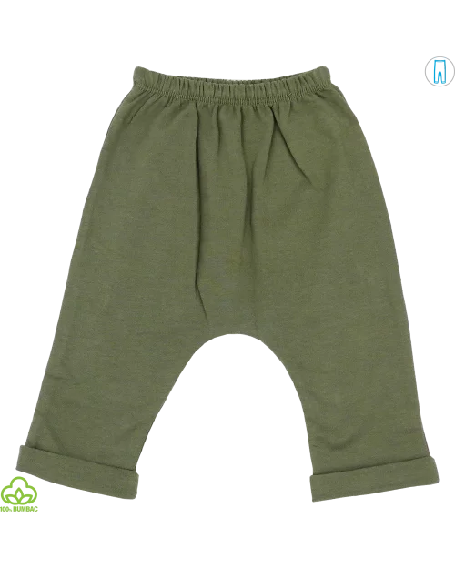 Compleu bebelusi din bumbac, 3 piese, army, little dude, 0-9 luni