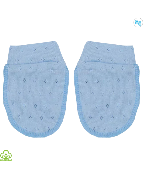 Compleu bebelusi din bumbac, 5 piese, albastru, elefantel, 0-3 luni