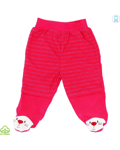 Compleu bebelusi din bumbac, 5 piese, rosu, ursulet si iepuras, 0-6 luni