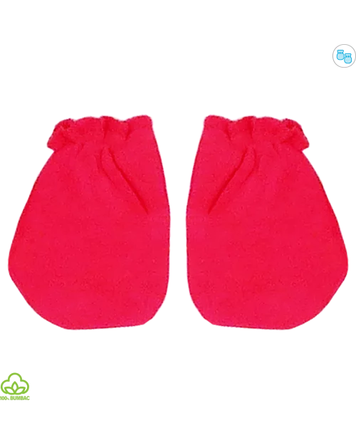 Compleu bebelusi din bumbac, 5 piese, rosu, ursulet si iepuras, 0-6 luni