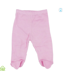 Pantaloni bebelusi din bumbac, roz, 0-3 luni