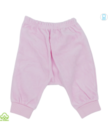 Pantaloni bebelusi din catifea, roz, 0-6 luni